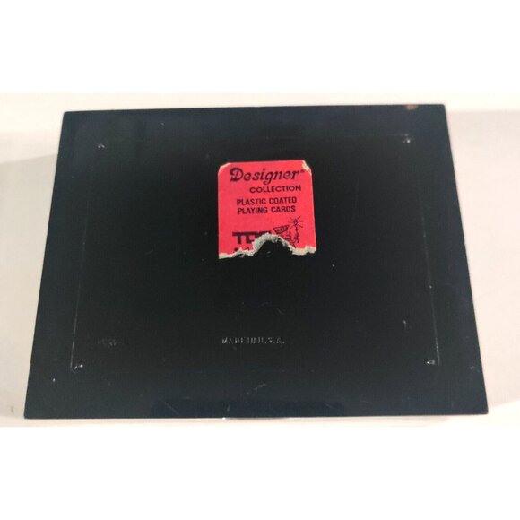 Vtg TDC Plastic Playing Cards Cardinal Bird Double Deck W/ Case Pinochle 1975 - Picture 9 of 9